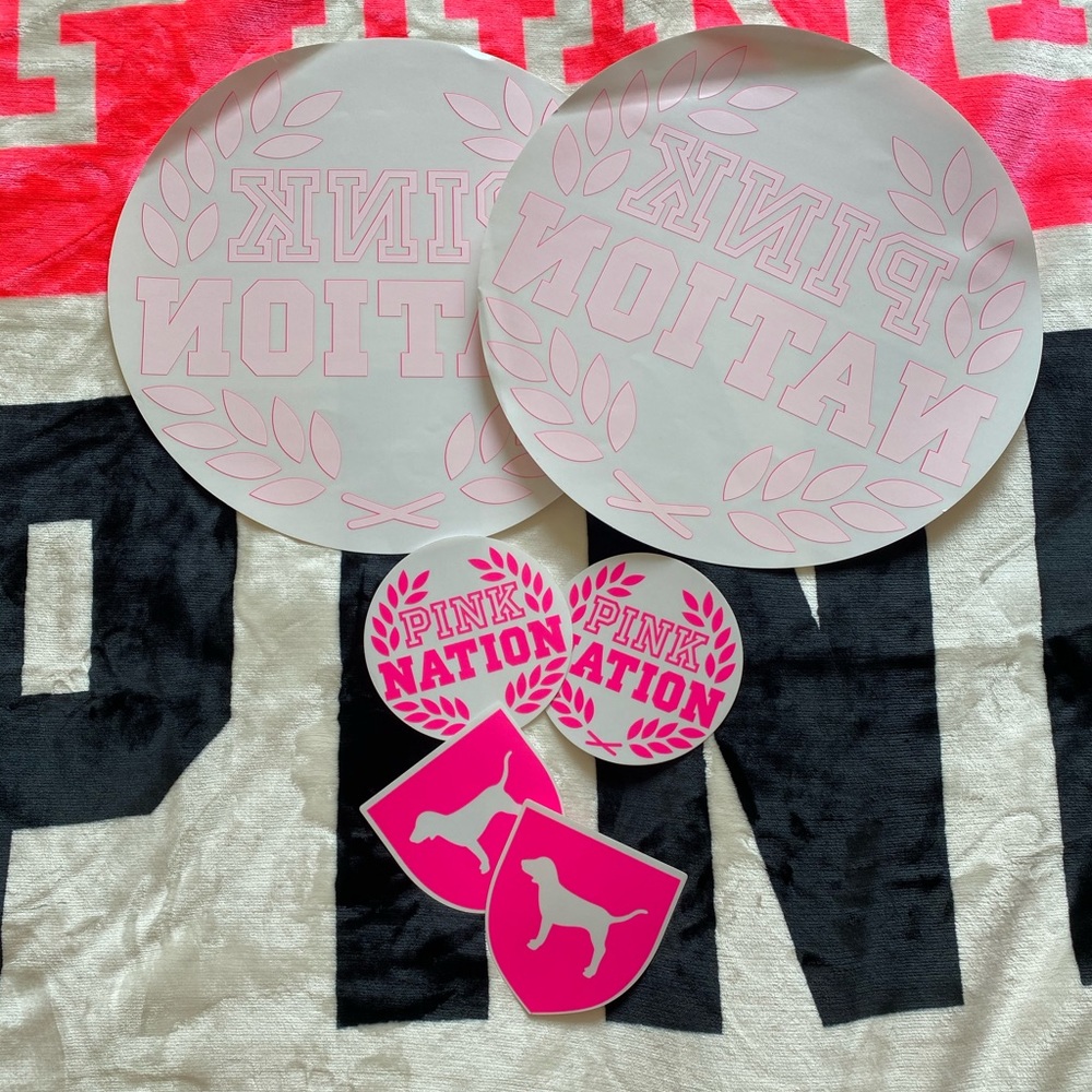Pink Nation Window Decals Large - Picture 2 of 2